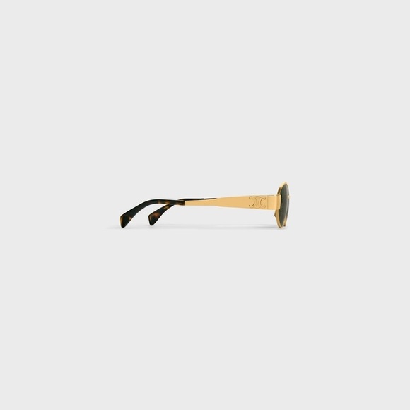TRIOMPHE METAL 01 SUNGLASSES IN METALGOLD / GREEN - Picture 11 of 12